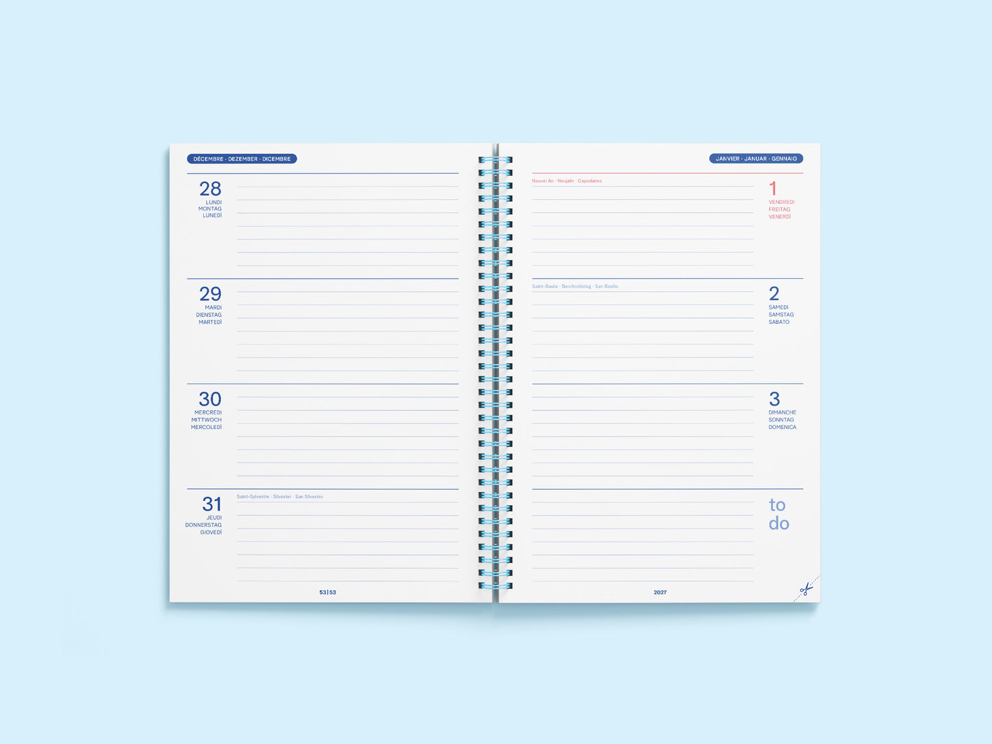 Précommande agenda 2027